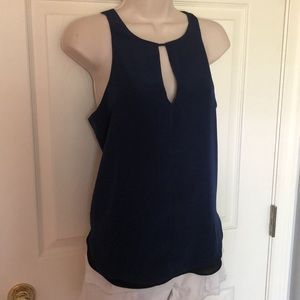 NWT! Women’s Express Dark Blue & Black Reversible Dressy Tank Top, Size Small